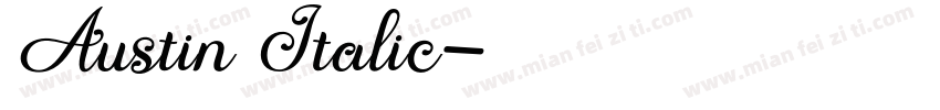 Austin Italic字体转换
